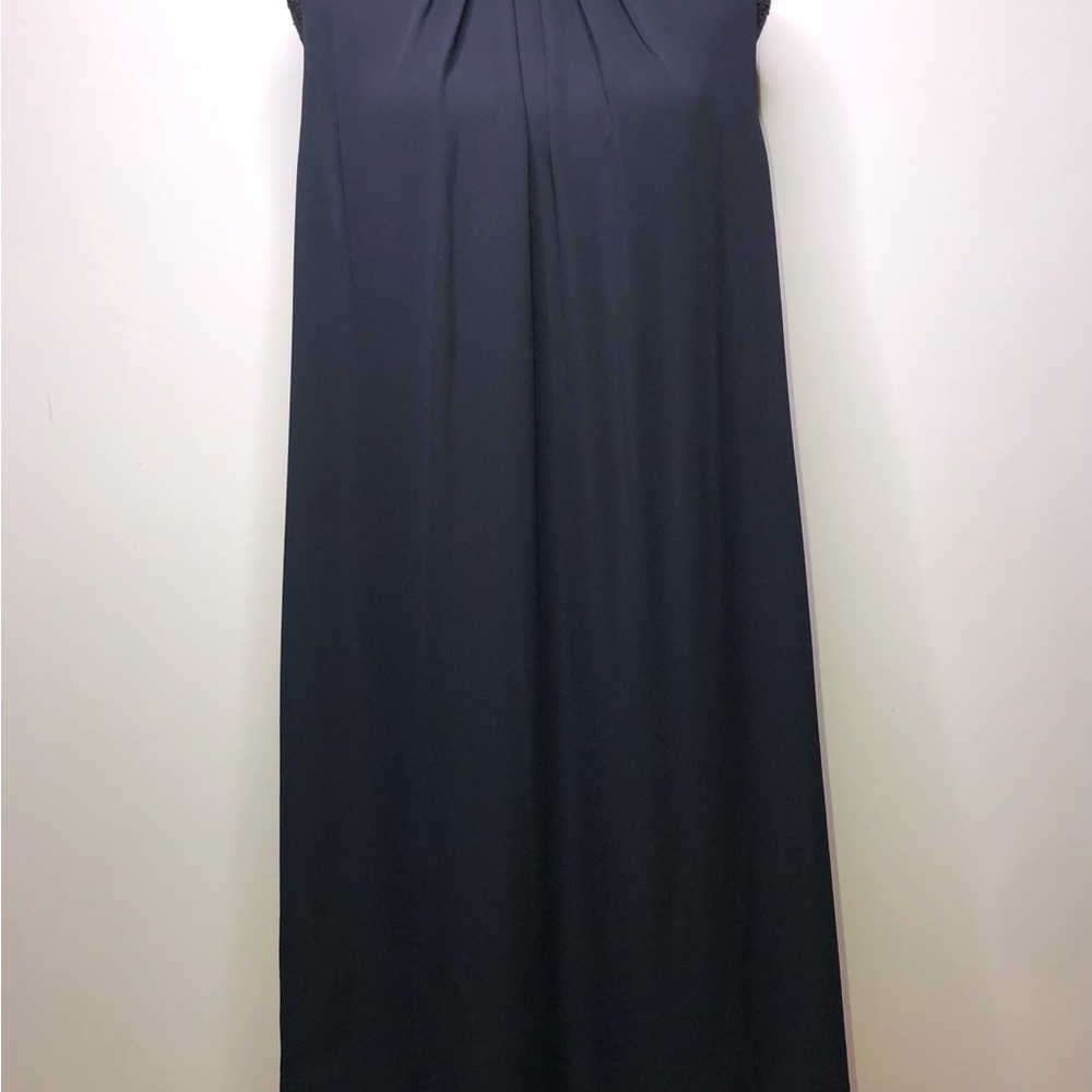 H&M Navy Blue Sleeveless Midi 10 Dress